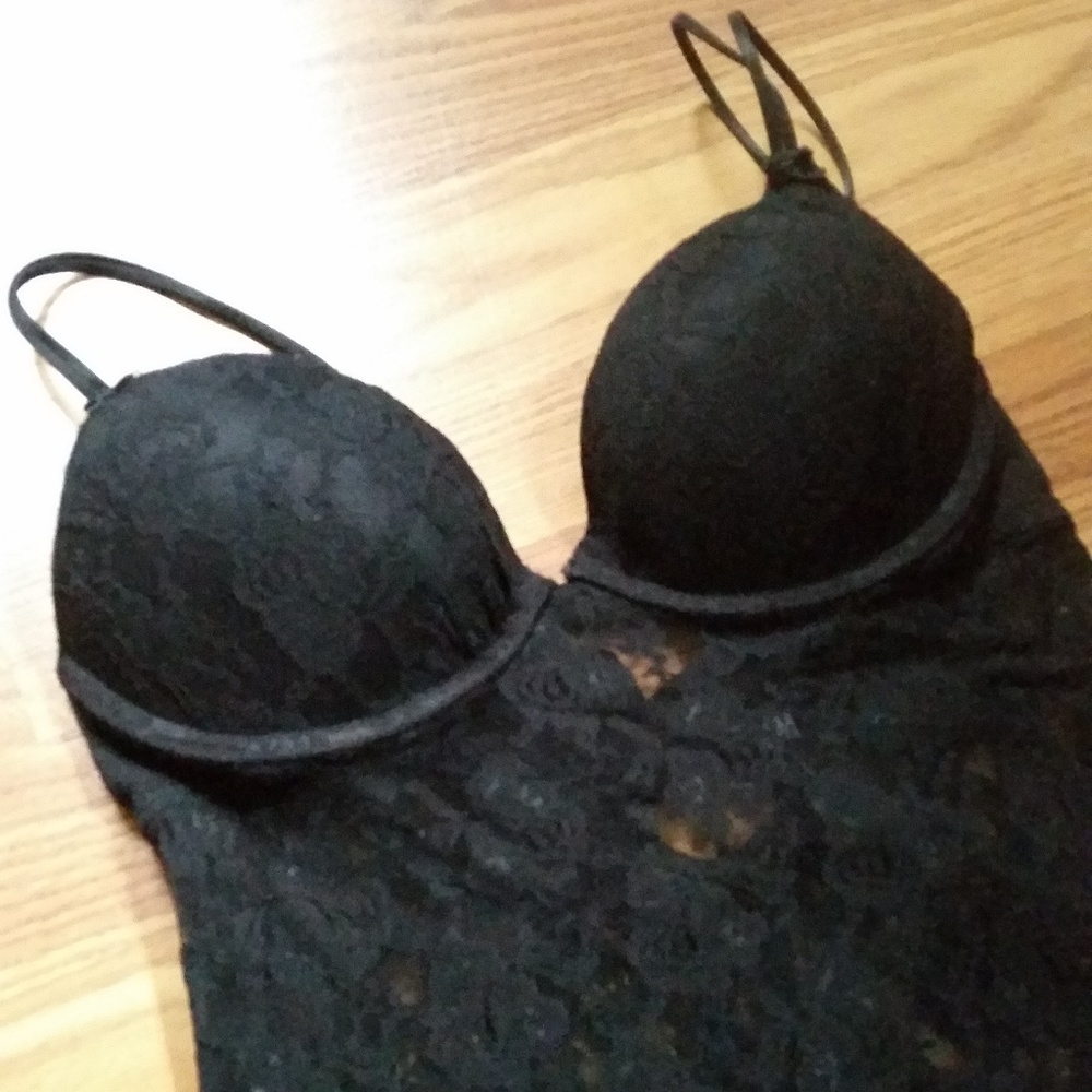 Sexy H&M Black Lace Chemise S/6